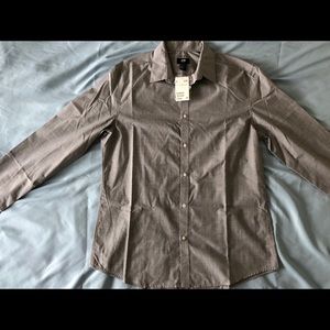 H&M Slim Fit Gray Dress Shirt